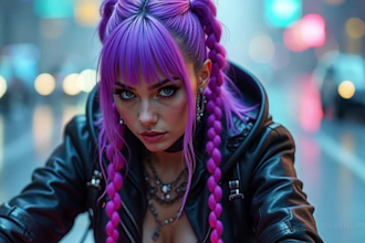 create ai generated cyberpunk music video pixar style music video for you