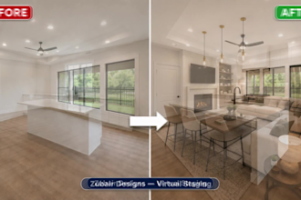 do photorealistic virtual staging for real estate  and airbnb