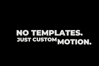 create premium kinetic typography and motion graphics