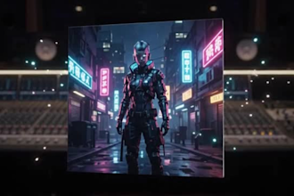 create animated shopify canvas, album cover animation, music video,motion graphi