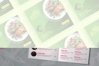 design modern restaurant menu, food menu and price list that sells more food