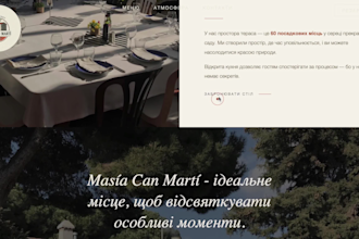 develop a professional restaurant website