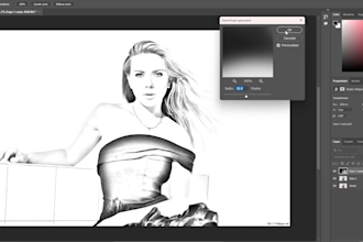 efecto dibujo en photoshop y retoque de imágenes
