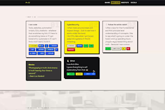 build a clean custom website for your business, portfolio or startup
