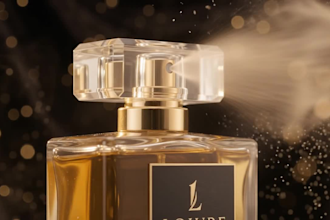 create 3d perfume bottle animation, ai luxury product video, ai commercial video