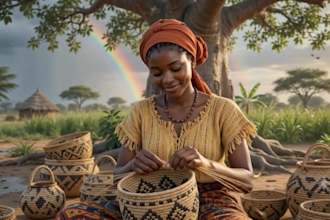create captivating african folktale ai animation video