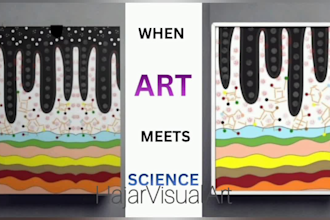 create unique medical and scientific abstract digital art