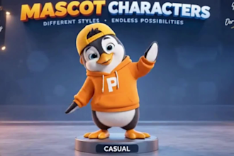 character design  2d 3d , mascot, avatar , game character ,vector logo,3d design