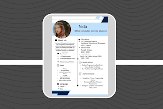 design professional modern cv  resumes