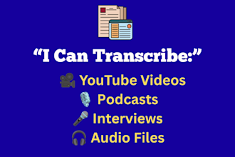 transcribe your youtube audio into text