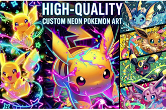 create a professional pokemon logo, fakemon, cartoon style, pokemon card
