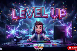 create ai animated cartoon intro outro for kids youtube channel