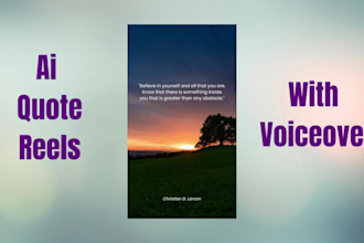 create quote reels with ai voice
