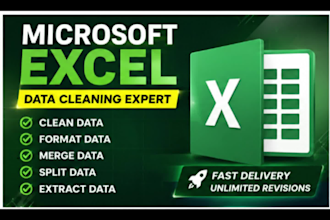remove duplicates, clean and format excel spreadsheet data