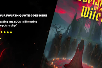 create a cinematic book trailer, book teaser, and book promo video