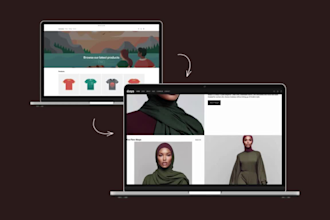 design a modern shopify store for modest fashion and abaya brands
