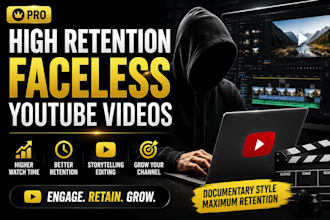 create high retention faceless youtube videos for automation channels