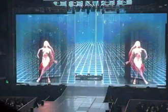 create a futuristic 3d hologram animation and holographic visuals, 3d animations