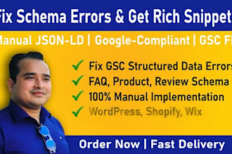 manually add structured data, schema markup and rich snippets