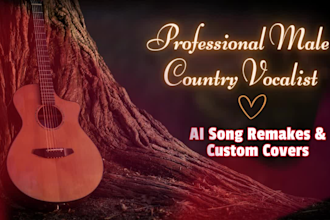 remake or recreate ai song, cover song male country singer country vocalist