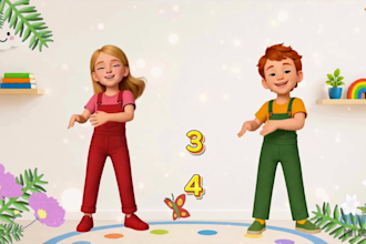 write and sing kids song, nursery rhymes, or children song, for youtube channel