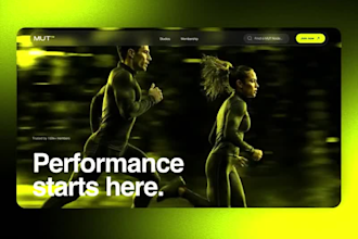 design a premium sports and fitness website, gym website, personal trainer
