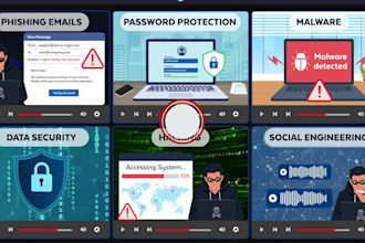 create cyber security animations and motion graphics