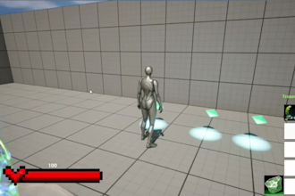 develop unreal engine game development, game blueprints ai and prototype