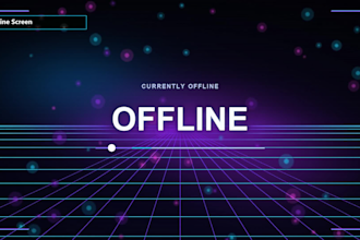 deliver a premade animated stream overlay pack for obs, twitch, youtube or kick