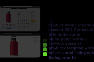 optimize your amazon product listing SEO and fix amazon listing issues