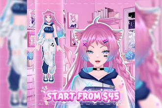 design and rig a live2d vtuber model