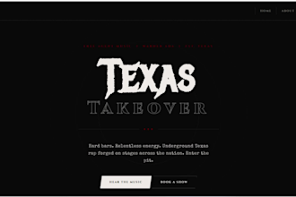 build a custom artist or band website