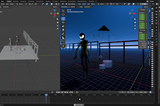 rig 3d character in blender for animation