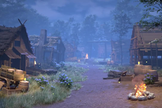 create a cinematic modular game environments