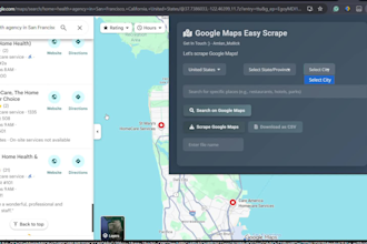 create a custom google maps data scraping extension