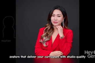 make online course training videos invideo synthesia heygen for kajabi thinkific