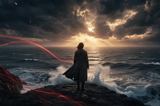 write emotional song lyrics with ai music video