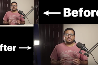 do professional talking head video editing