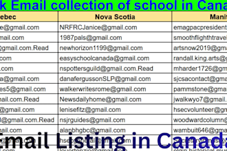 provide verified email list for b2b lead generation