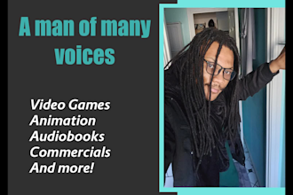 be your male voice over artist