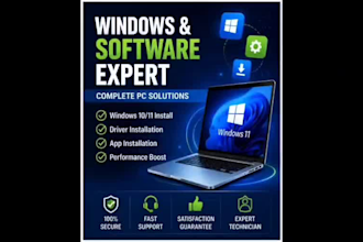 install software fix windows issues and provide remote pc support