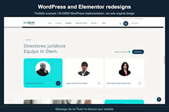 redesign your wordpress website with elementor