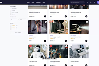 build a custom ecommerce website with full stack backend