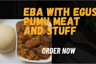 teach you how to cook eba and eegusi