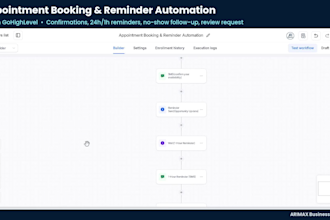 set up gohighlevel appointment reminders and no show follow up workflows