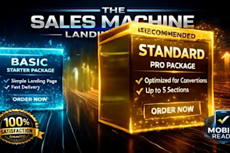 a high impact conversion focused landing page