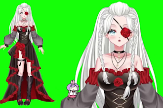 design and rig your furry, chibi live2d vtuber model for vtube studio streaning