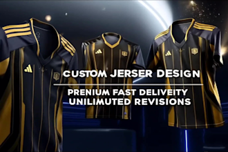 design professional custom sports jersey and esports jersey