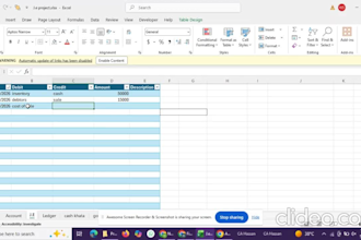 create automated  monthly trial balance system from journal entries or ledgers