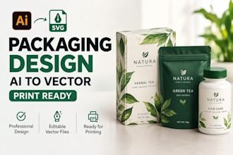 do ai packaging design label design ai to vector product design print ready
